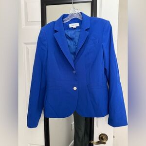 Calvin Klein Women's Vibrant Blue Suit Jacket